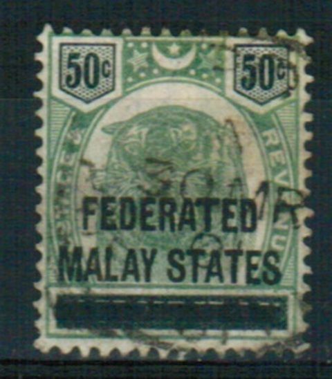 Image of Malaysia-Federated Malay States SG 8 FU British Commonwealth Stamp